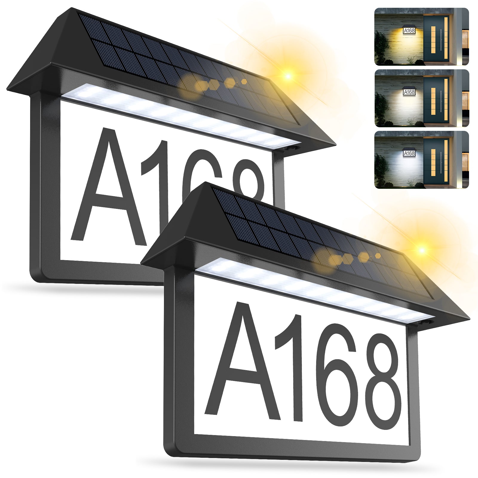 Deerdance Solar Address Sign