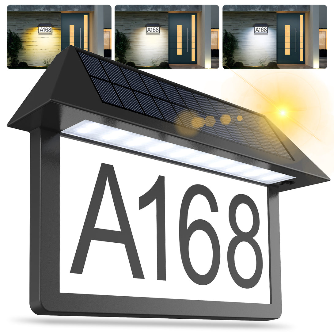 Deerdance Solar Address Sign