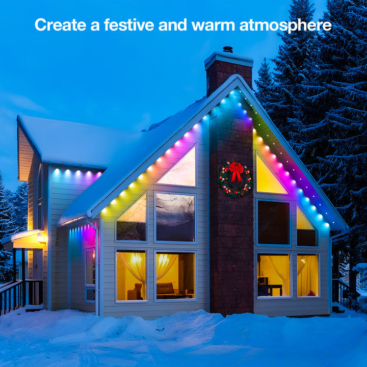 Deerdance RGBIC LED Permanent Outdoor Lights 100ft (30m 60lights)