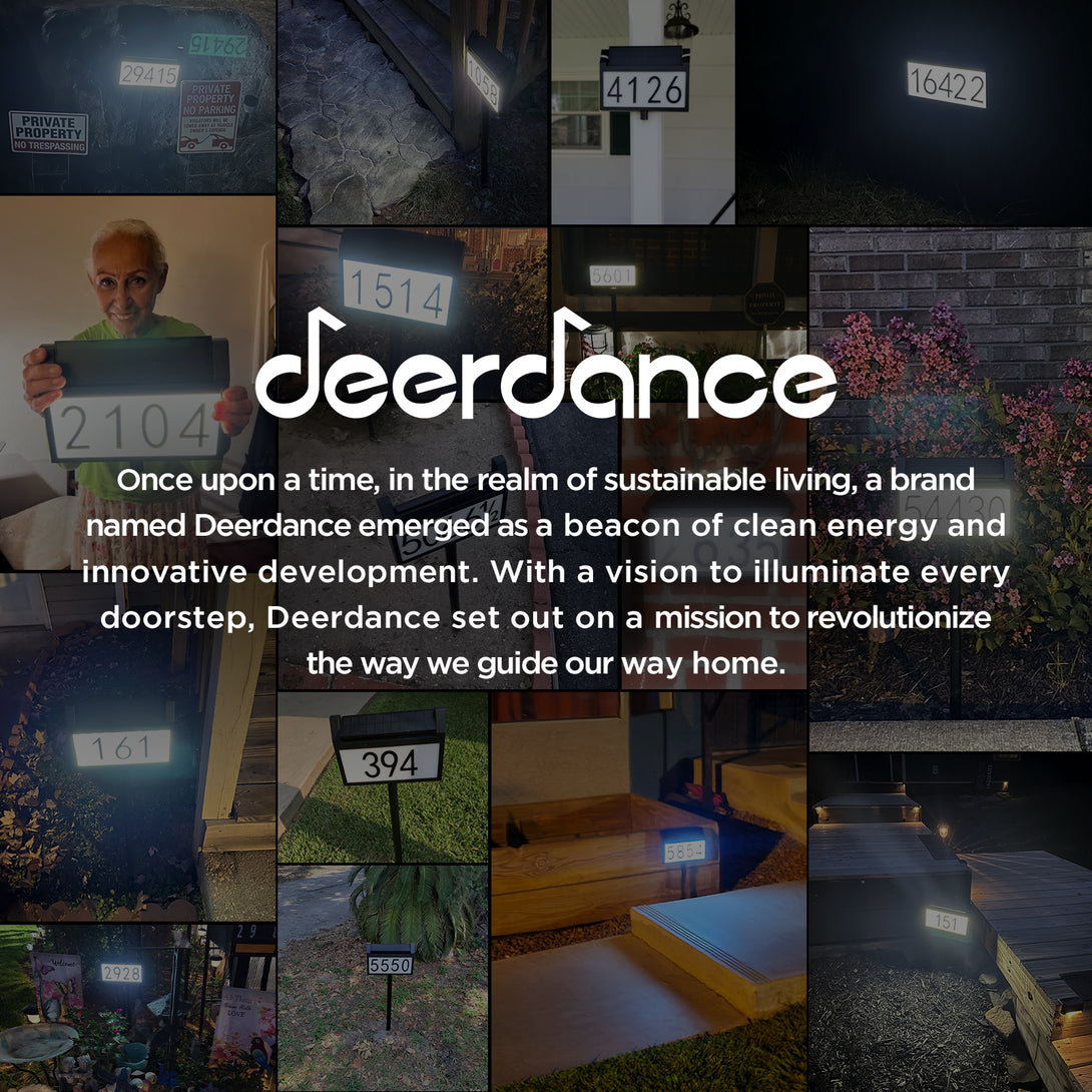 Deerdance Solar Address Sign