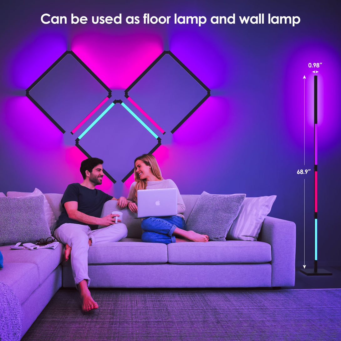 Deerdance RGBW LED Folded Floor Lamp